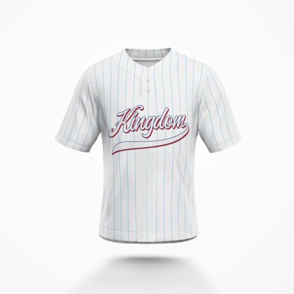 Kingdom Jersey - White Pin Stripe, Unisex