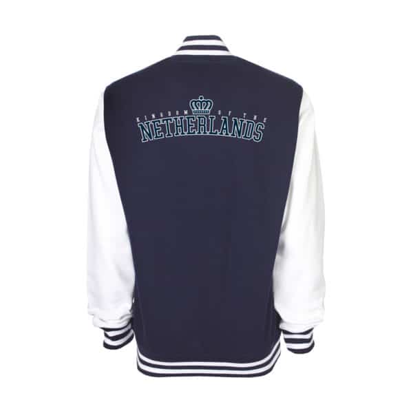 Kingdom Of The Netherlands - Varsity Jacket Navy-Wit Away - Afbeelding 2