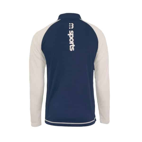 M Sports Sportshirt Longsleeve Half-Zip Off-White - Afbeelding 2