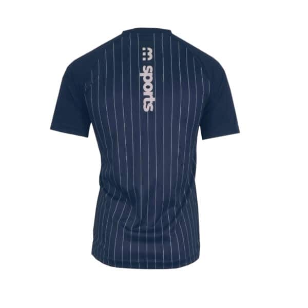 M Sports Sportshirt Navy Pinstripe - Afbeelding 2