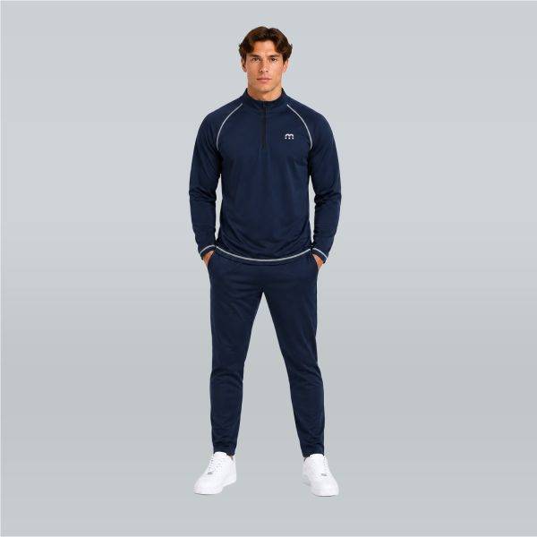 M Sports Sportshirt Longsleeve Half Zip Navy