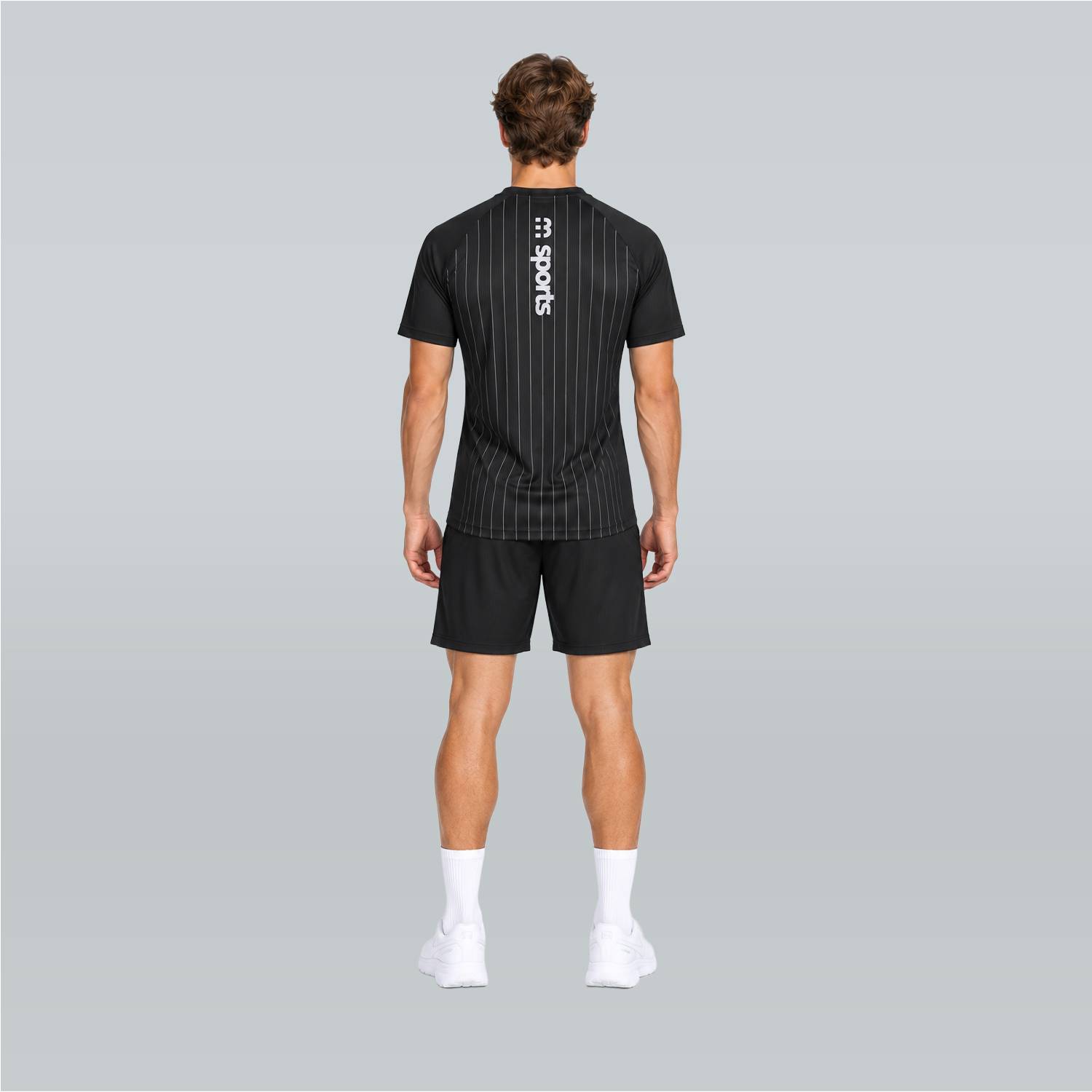 M Sports Sportshirt Black Pinstripe - Afbeelding 2