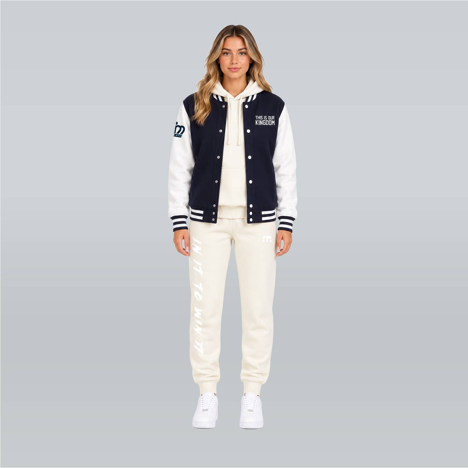 Kingdom Of The Netherlands - Varsity Jacket Navy-Wit Away