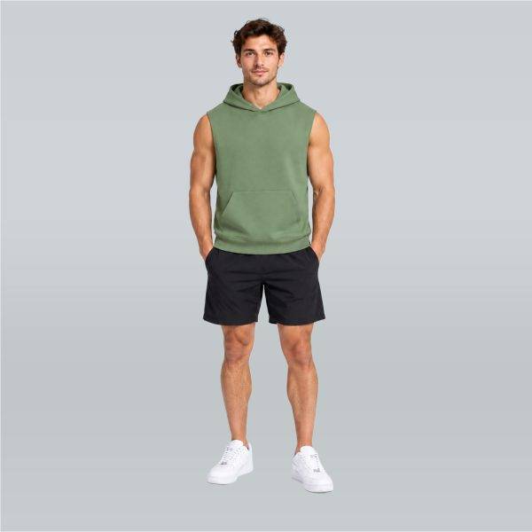 M Sports Hoodie Green No Sleeve