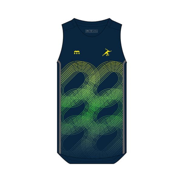 Churandy Martina Running Singlet Navy Men