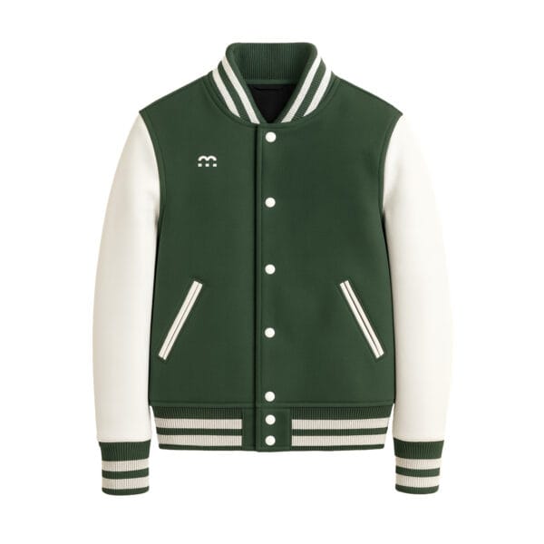 M Sports College Jacket Green-White Pre-Sale