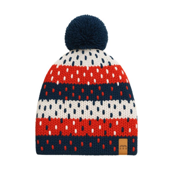 M Sports - Winter Hat Red-White-Navy