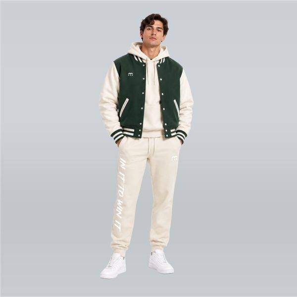 M Sports College Jacket Green-White