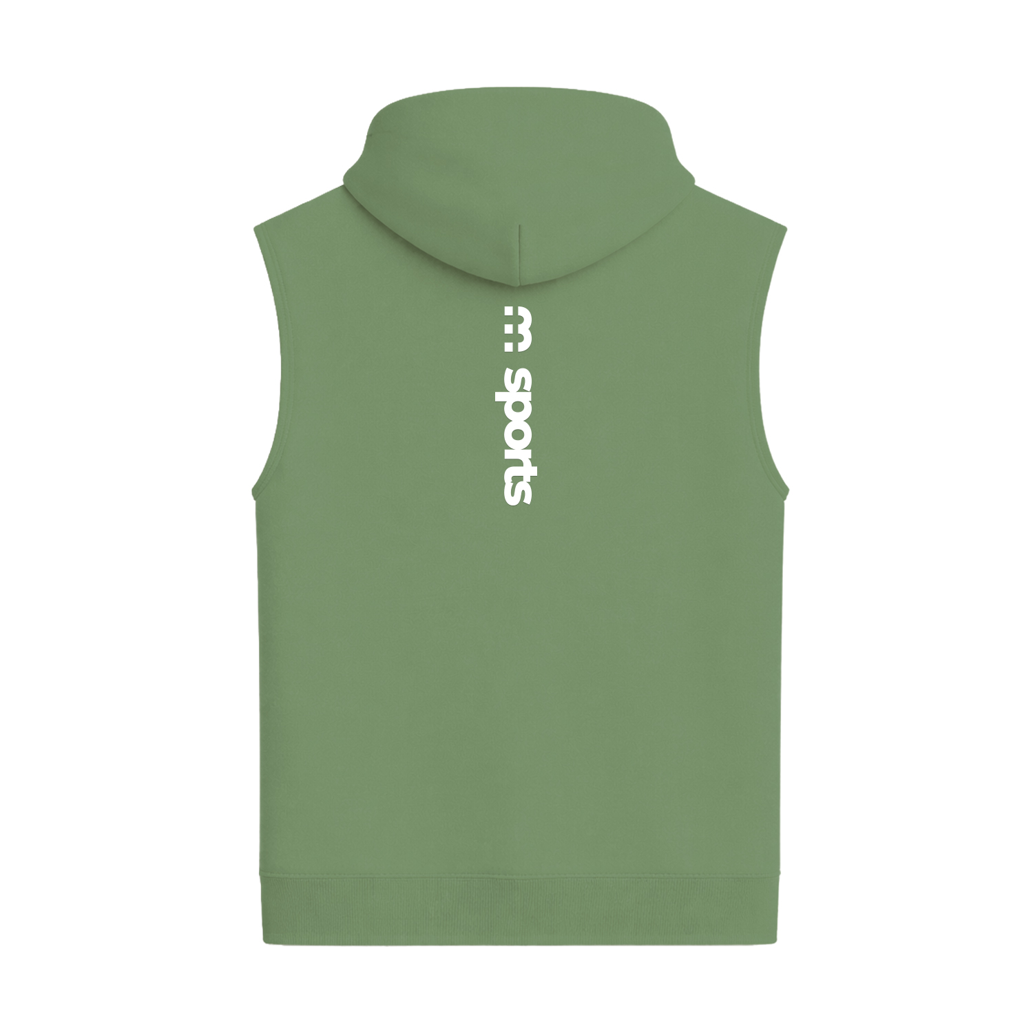 M Sports Hoodie Green No Sleeve - Afbeelding 2