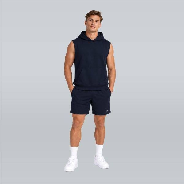 M Sports Hoodie Navy No Sleeve