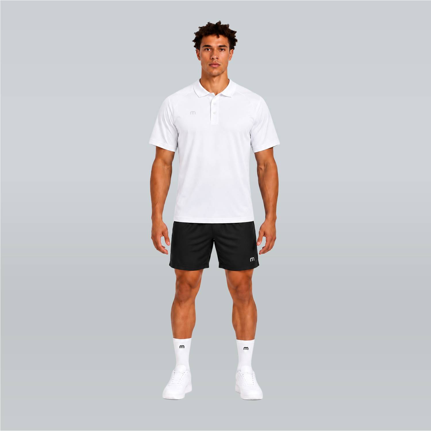 M Sports Polo White