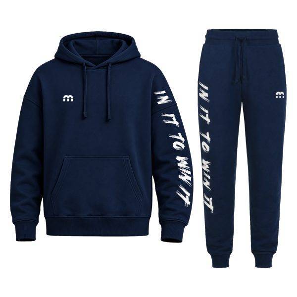 M Sports In It To Win It Tracksuit Navy Front