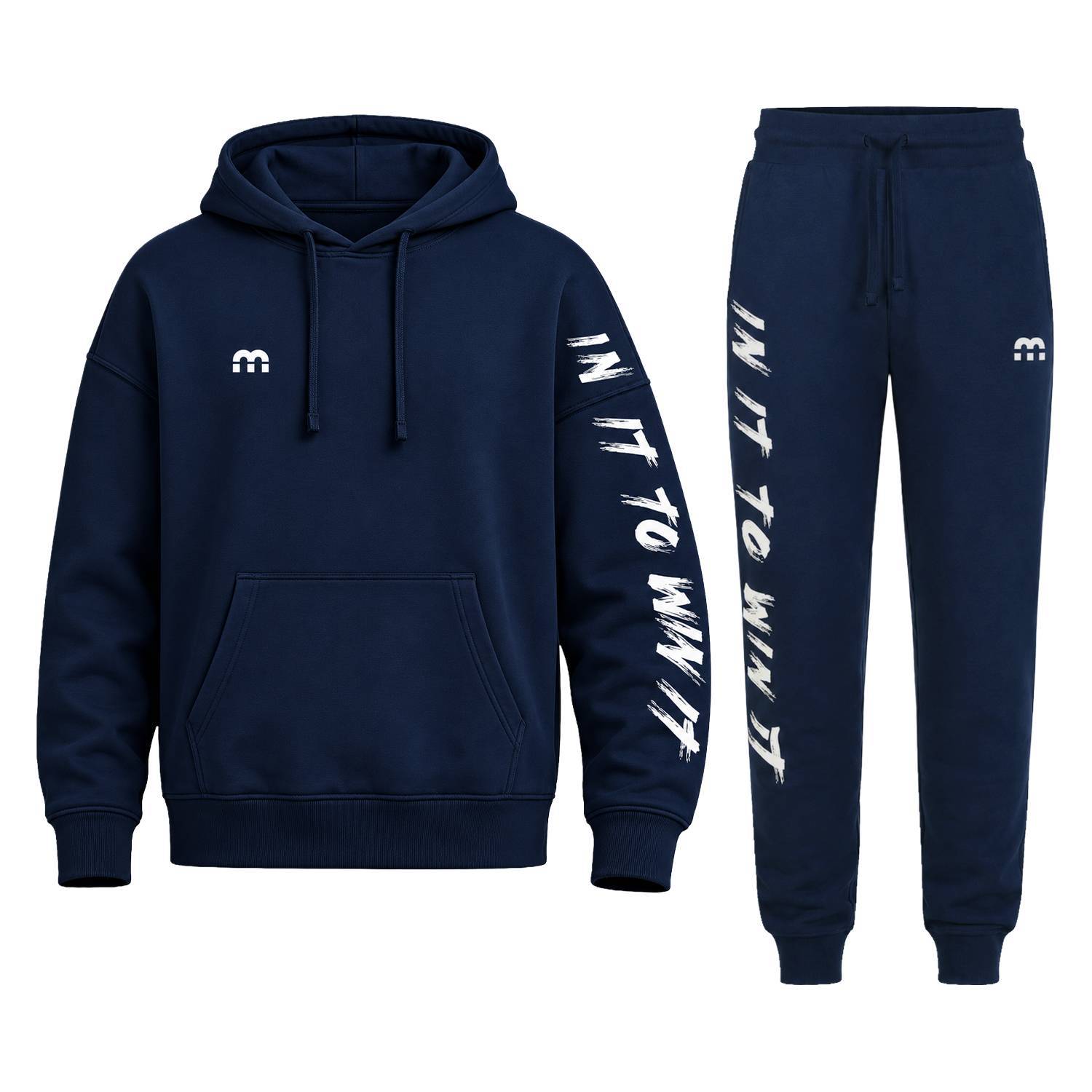 M Sports In It To Win It Tracksuit Navy Front